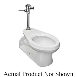 Mansfield® 531336 1312 Toilet Bowl, White, Elongated Shape, 14-1/2 in H Rim, 1-3/4 in Trapway