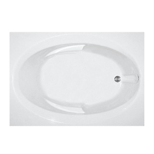 Mansfield® 6024550001 6024 Pro-Fit Bathtub, Whirlpool, Rectangle Shape, 60 in L 42 in W, End Drain