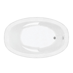 Mansfield® 6425550000 6425 Pro-Fit Bathtub, Air Massage, Oval Shape, 60 in L 42 in W, End Drain, White