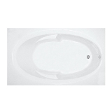 Mansfield® 6527550500 6527 Pro-Fit Bathtub, Rectangle Shape, 71-1/2 in L 42 in W, End Drain