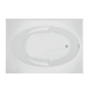 Mansfield® 6124A55001 6124A Pro-Fit Left Hand Access Panel Bathtub, Whirlpool, Rectangle Shape, 59-3/4 in L 42 in W, End Drain