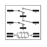 Mars® 90340 General Purpose Switching Relay, 15 A, 2 Form C DPDT Contact, 24 V AC Coil