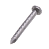 Metallics MN112J Joint Hanger Nail, 1-1/2 in L, Steel, Bright, Straight Shank