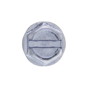 Metallics JQK10V Self-Piercing Tapping Screw With Double Lead Thread, #8, 3/4 in OAL, Indented Hex/Washer Head, Hex/Slotted Drive, Steel, Zinc Plated, Sharp Point