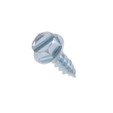 Metallics JQK10V Self-Piercing Tapping Screw With Double Lead Thread, #8, 3/4 in OAL, Indented Hex/Washer Head, Hex/Slotted Drive, Steel, Zinc Plated, Sharp Point