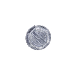 Metallics Quik-EZE JQK17V Self-Piercing Tapping Screw, #8, 1-1/2 in OAL, Hex Head, Hex/Slotted Drive, Steel, Zinc Plated, Sharp Point