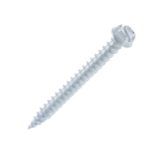Metallics JQK5V Self-Piercing Tapping Screw With Double Lead Thread, #8, 1/2 in OAL, Indented Hex/Washer Head, Hex/Slotted Drive, Steel, Zinc Plated, Sharp Point