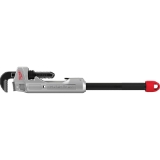 Milwaukee® CHEATER™ 48-22-7318 Adaptable Pipe Wrench, 11 in or 18 to 24 in Pipe, 17.13 in OAL, Overbite Jaw, Red/Silver Aluminum Handle