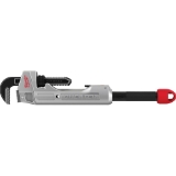 Milwaukee® CHEATER™ 48-22-7318 Adaptable Pipe Wrench, 11 in or 18 to 24 in Pipe, 17.13 in OAL, Overbite Jaw, Red/Silver Aluminum Handle