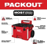 Milwaukee® 48-22-8427 PACKOUT™ Rolling Tool Box, 19.5 in H 22 in W