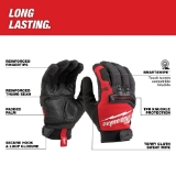 Milwaukee® 48-73-8532 Wrecking Gloves, Work, Finger Tip Style, Synthetic Leather Palm, Polyester, Knuckle Cuff