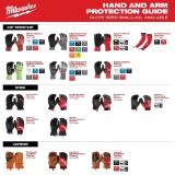 Milwaukee® 48-73-8532 Wrecking Gloves, Work, Finger Tip Style, Synthetic Leather Palm, Polyester, Knuckle Cuff