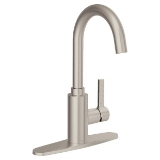 Moen® 5882SRS 5882 Pull-Down Bar Faucet, Genta™ LX, Spot Resist™ Stainless, 1 Handle, 1.5 gpm Flow Rate