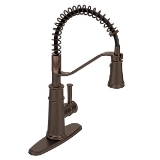 Moen® 5927ORB Belfield™ Pulldown Kitchen Faucet, 1.5 gpm Flow Rate, High Arc Pulldown Spout, Oil Rubbed Bronze, 1 Handle