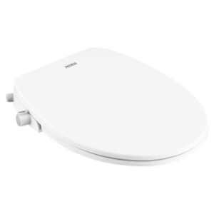 Moen® EB500-R Toilet Seat, Moen, Round Bowl, White, Quick Release Hinge