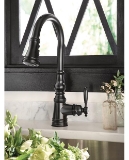 Moen® S73004EV2BL Weymouth™ Pulldown Kitchen Faucet, 1.5 gpm Flow Rate, Matte Black, 1 Handle, 1 Faucet Hole, Commercial
