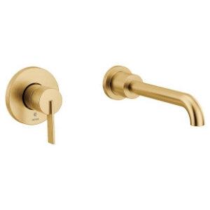 Moen® WT6221BG CIA™ Suite Tub Filler, 8 gpm, 8 in Center, Brushed Gold, 1 Handle