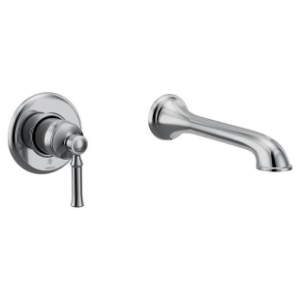Moen® WT681 Dartmoor™ Tub Filler, 8 gpm Flow Rate, 8 in Center, Chrome, 1 Handle