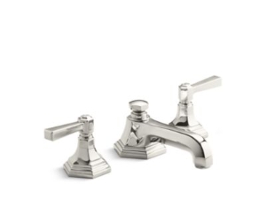 KALLISTA® P22731-LV-AD For Town Sink Faucet, Low Spout, Lever Handles, Nickel Silver
