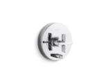 KALLISTA® P24416-CR-CP One™ Pressure Balance W/ Diverter Trim, Cross Handle, Polished Chrome