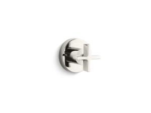 KALLISTA® P24423-CR-AD One™ Volume Control Trim, Cross Handle, Nickel Silver