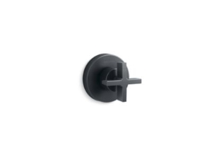 KALLISTA® P24423-CR-GN One™ Volume Control Trim, Cross Handle, Gunmetal