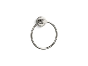 KALLISTA® P34013-00-AD Vir Stil® Minimal Towel Ring, Nickel Silver