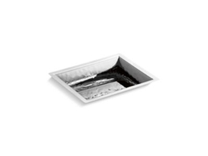 KALLISTA® P72080-00-PDS Bacifiore® Under-Mount Sink, Polished Distressed Stainless Steel