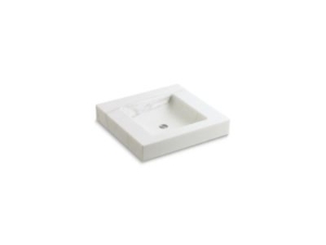 KALLISTA® P74206-00-KL Laura Kirar Console Table Top W/ Integral Sink Calacatta Borghini