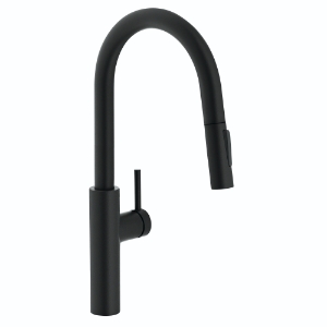 Franke PES-PD-MBK Pescara 17-inch Single Handle Pull-Down Kitchen Faucet, Matte Black