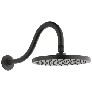 Peerless® 76055BL Universal Showering Components Shower Arm & Flange, 14 in L Arm, 1/2 in Male IPS, Wall Mount, Matte Black