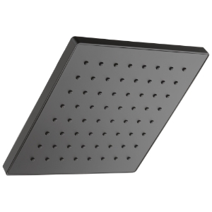 Peerless® 76157BL Universal Showering Components Single Function Showerhead, 1.5 gpm Max Flow, 1 Sprays, Wall Mounting, Matte Black