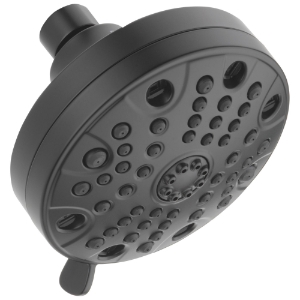 Peerless® 76549BL Universal Showering Components Multi-Function Showerhead, 1.5 gpm Max Flow, 5 Sprays, Wall Mounting, Matte Black