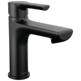 Peerless® P1513LF-BL Flute™ Single Top Handle Lavatory, 1 gpm Flow Rate, 3.93 in H Spout, 1 Handle, Pop-Up Drain, 1 Faucet Hole, Matte Black, Lavatory Function