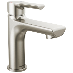 Peerless® P1513LF-BN Flute™ Single Top Handle Lavatory, 1 gpm Flow Rate, 3.93 in H Spout, 1 Handle, Pop-Up Drain, 1 Faucet Hole, Brushed Nickel, Lavatory Function