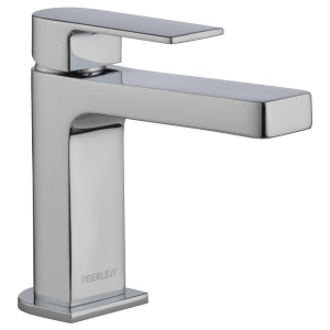 Peerless® P1519LF-TP Xander® Single Handle Lavatory Fauce, Commercial/Residential, 1 gpm Flow Rate, 5 in H Spout, 1 Handle, Pop-Up Drain, 1/3 Faucet Holes, Chrome, Traditional