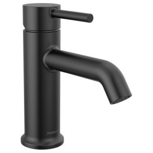 Peerless® P1647LF-BL Precept® Single-Handle Bathroom Faucet, 1 gpm Flow Rate, 6-1/4 in H Spout, 1 Handle, Pop-Up Drain, 1 or 3 Faucet Holes, Matte Black