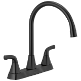 Peerless® P2935LF-BL Parkwood® Two Handle Lavatory Faucet, Matte Black, 2 Handles, 1.5 gpm Flow Rate