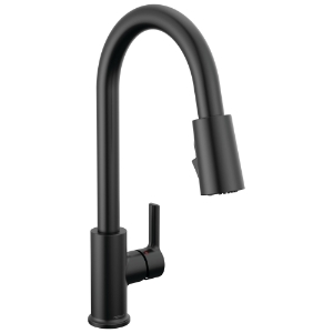 Peerless® P7912LF-BL Pull-Down Kitchen Faucet, 1.5 gpm Flow Rate, Matte Black, 1 Handle, 1 Faucet Hole, Spray/Aerated Stream/PowerRinse Function