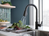 Peerless® P7912LF-BL Pull-Down Kitchen Faucet, 1.5 gpm Flow Rate, Matte Black, 1 Handle, 1 Faucet Hole, Spray/Aerated Stream/PowerRinse Function