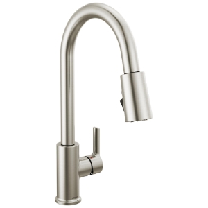 Peerless® P7912LF-SS Pull-Down Kitchen Faucet, 1.5 gpm Flow Rate, Stainless, 1 Handle, 1 Faucet Hole, Spray/Aerated Stream/PowerRinse Function