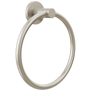 Peerless® PA347-BN Precept® Bath Hardware Towel Ring, 7/16 in Dia Ring, 7.38 in OAH x 2-3/16 in OAD, Stainless Steel, Brushed Nickel