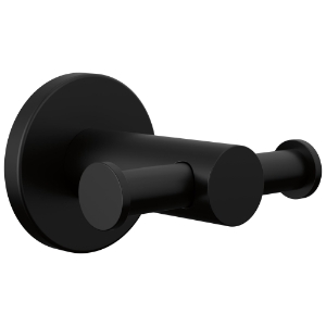 Peerless® PA547-BL Precept® Bath Hardware Robe Hook, 2 in OAH x 2.75 in OAW, Matte Black