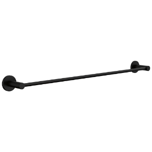 Peerless® PA647-24BL Precept® Bath Hardware Towel Bar, 24 in L Bar, 2 in OAH x 2-7/8 in OAD, Matte Black