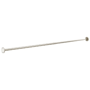 Peerless® PA905-BN Adjustable Shower Rod, 2-3/8 in Dia Rod x 44 to 72 in L Rod/Track, Stainless Steel, Brushed Nickel