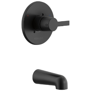 Peerless® PTT14112-BL Tub Pressure Balanced Trim, 1.5 gpm Shower, Matte Black