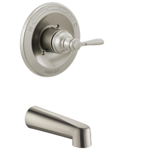 Peerless® PTT14165-BN Tub Trim Kit, 7 in W x 7 in H, Stainless Steel, Brushed Nickel