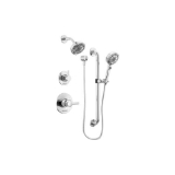 Peerless® PTT24247 13 Series Precept® Adjustable Slide Hand Shower, 4-9/16 in Dia Shower Head 6 Shower Head, 1.5 gpm Flow Rate, 72 in L Hose, 1/2 in NPT Connection, Chrome