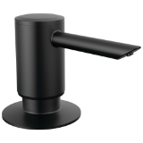 Peerless® RP101946BL Soap Dispenser, Matte Black, Deck Mounting, Plastic