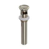 Rohl® 0127DOFPN Lavatory Push Drain With Overflow, Polished Nickel